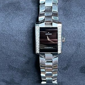 Womens Movado diamond 1.04 carats Eliro watch.Sapphire face. Wrist 5’5”-6”